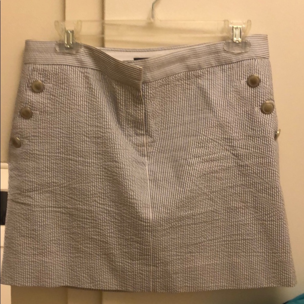 J crew searsucker skirt